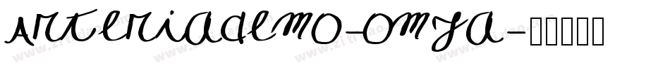 Arteriademo-omya字体转换