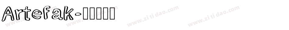 Artefak字体转换