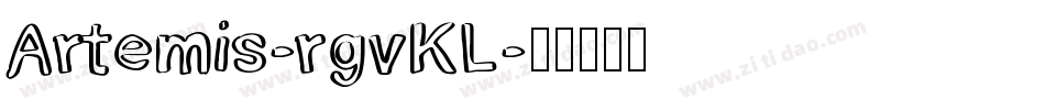 Artemis-rgvKL字体转换