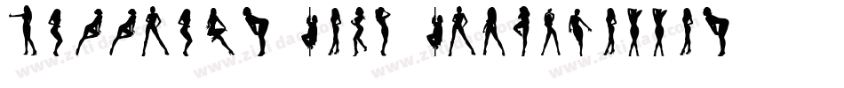 Darrians-Sexy-Silhouettes字体转换