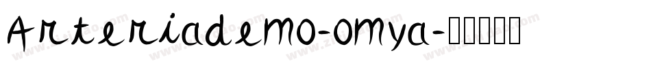 Arteriademo-omya字体转换