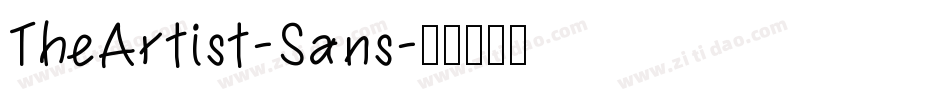 TheArtist-Sans字体转换