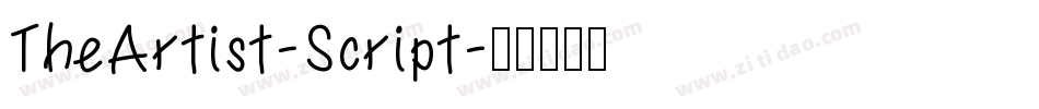 TheArtist-Script字体转换