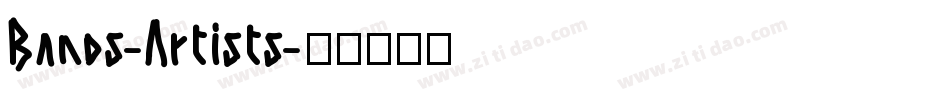 Bands-Artists字体转换