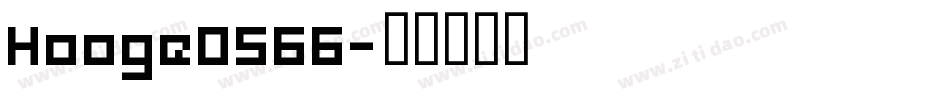 Hooge0566字体转换