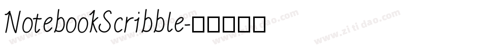 NotebookScribble字体转换