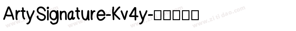 ArtySignature-Kv4y字体转换