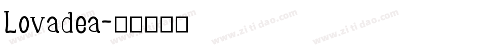 Lovadea字体转换