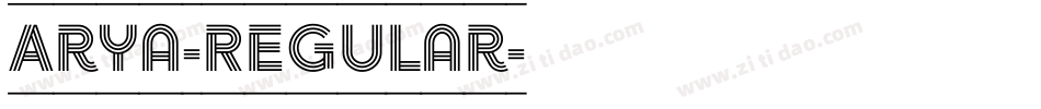 Arya-Regular字体转换