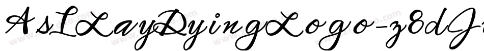 AsILayDyingLogo-z8dJw字体转换