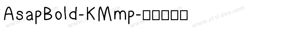 AsapBold-KMmp字体转换