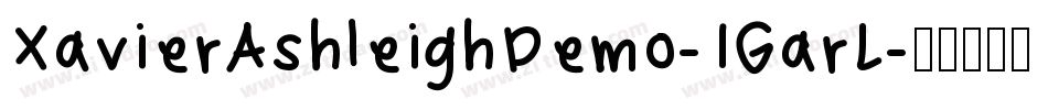 XavierAshleighDemo-1GarL字体转换