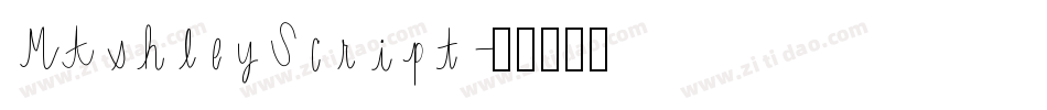 MAshleyScript字体转换