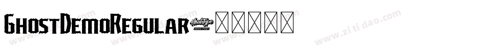 GhostDemoRegular字体转换