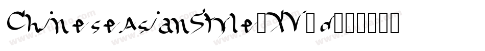 ChineseAsianStyle-XV8d字体转换