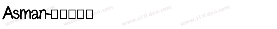 Asman字体转换