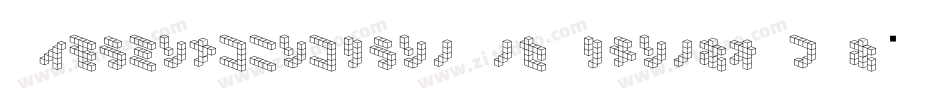 DemoncubicblockNkpBlack-6R2D字体转换