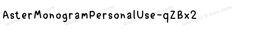 AsterMonogramPersonalUse-qZBx2字体转换