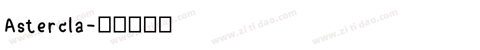 Astercla字体转换
