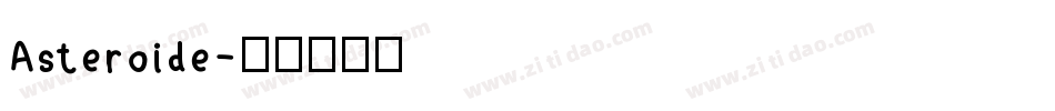Asteroide字体转换