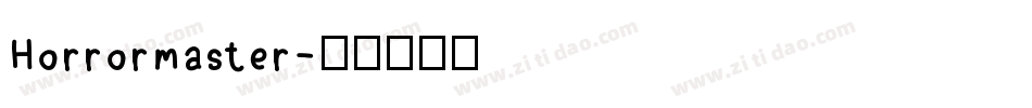 Horrormaster字体转换