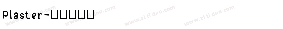 Plaster字体转换