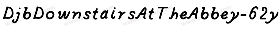 DjbDownstairsAtTheAbbey-62y1字体转换
