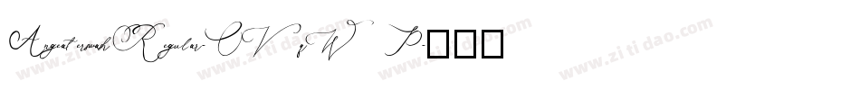 AngeaterswashRegular-OVqWP字体转换