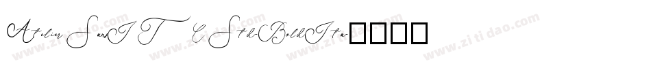 AtelierSansITCStd-BoldIta字体转换
