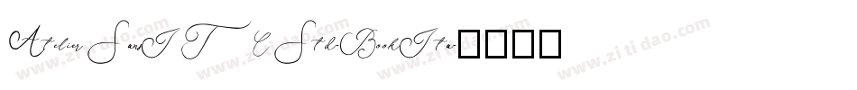 AtelierSansITCStd-BookIta字体转换