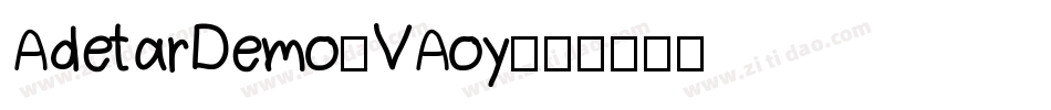 AdetarDemo-VAoy字体转换