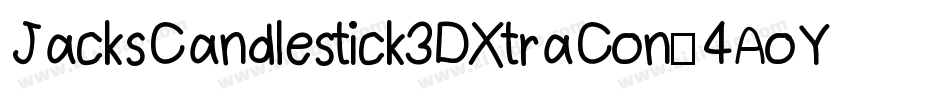 JacksCandlestick3DXtraCon-4AoY字体转换