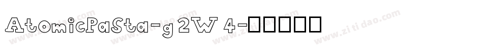 AtomicPasta-g2W4字体转换