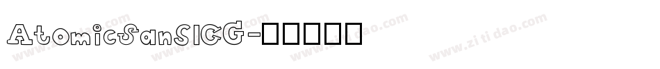 AtomicSansICG字体转换