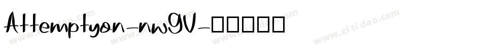 Attemptyon-nwGV字体转换