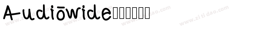 Audiowide字体转换