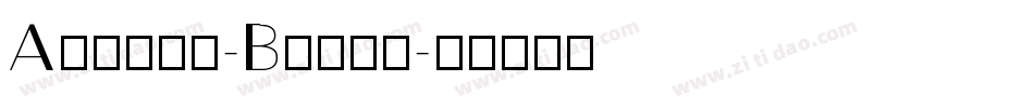 August-Black字体转换