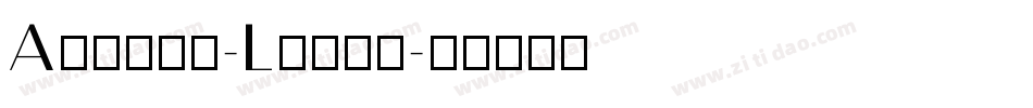 August-Light字体转换