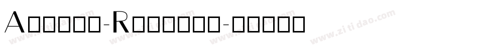 August-Regular字体转换