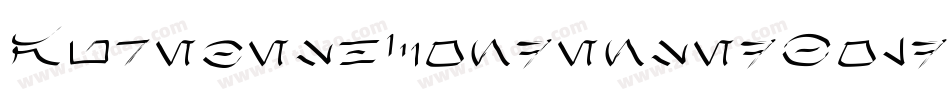 AurebeshCondensedBoldItalic-raW9字体转换