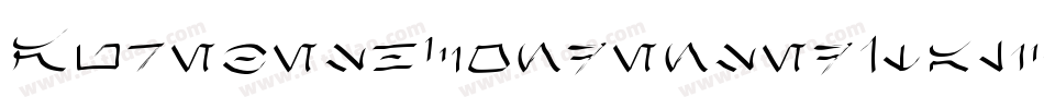 AurebeshCondensedItalic-MrEx字体转换