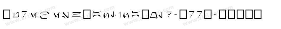 AurebeshCantinaBold-3rrX字体转换