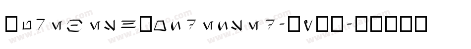 AurebeshCondensed-8y2B字体转换