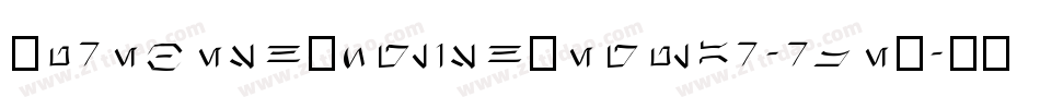 AurebeshEnglishRegular-rjeO字体转换