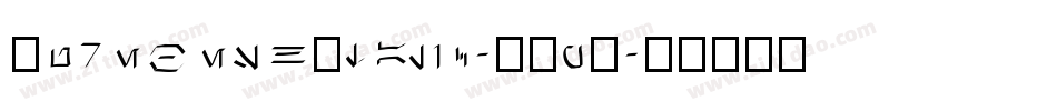 AurebeshItalic-K8pD字体转换