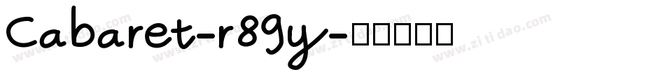 Cabaret-r89y字体转换