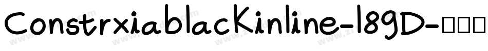 Constrxiablackinline-l89D字体转换