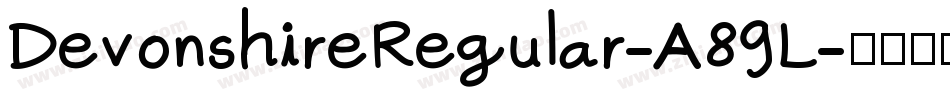 DevonshireRegular-A89L字体转换