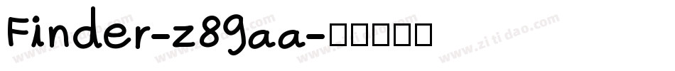 Finder-z89aa字体转换