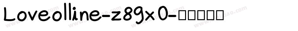Loveolline-z89x0字体转换